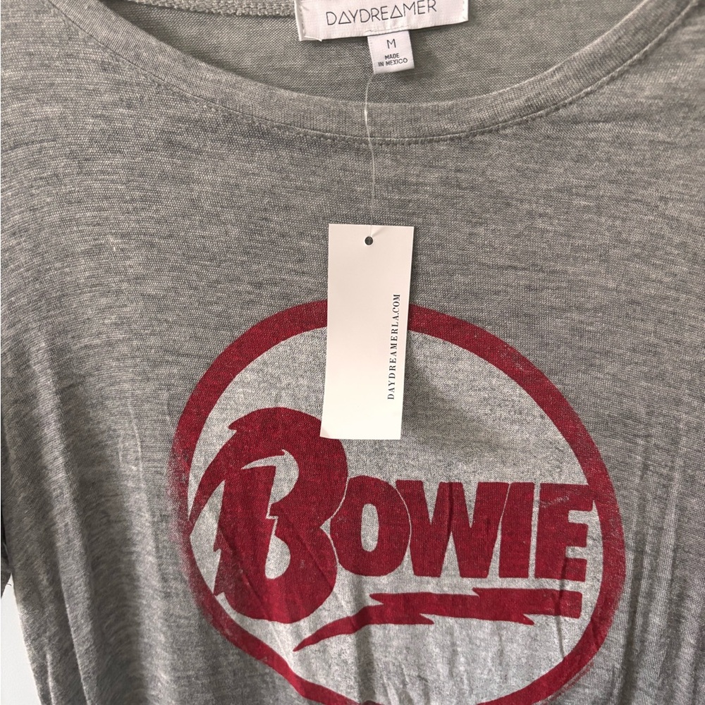 Daydreamer NWT Gray Red Graphic Short Sleeve Tee